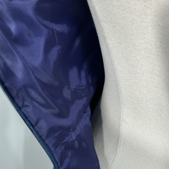 J. Crew Navy Silk Taffeta Shimmery Halter Mini Dress size 0 - Picture 12 of 13